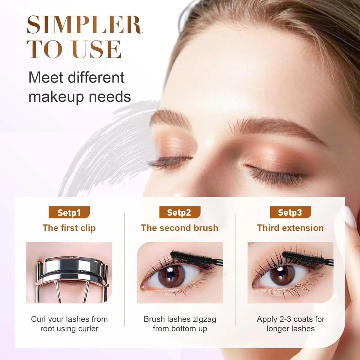 Up To 52% OFF | Lengthening & Curling Waterproof Mascara – No False Lashes Needed
