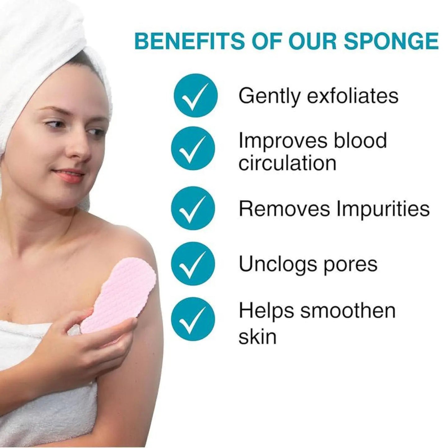 Buy 1 Get 1 FREE Today 🎁! Say Goodbye to Rough Skin! 3D Painless Exfoliating Sponge 🛁
