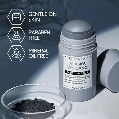 🔥 Buy 1 Get 1 Free  GEZRIA Volcanic Clay Stick — Unclogs Pores, Melts Away Blackheads & Absorbs Excess Oil ✨