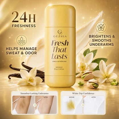 Up to 70% OFF GEZRIA Vanilla Pistachio Deodorant For Odor & Yellow-Stain Worries