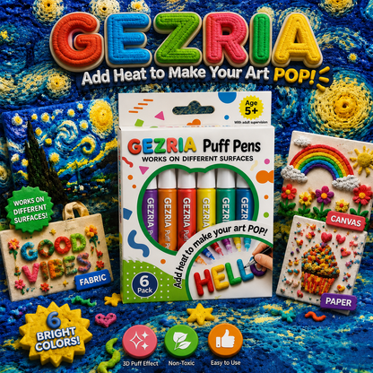 🦄👗Save66% by ordering today丨GEZRIA® 3D Relief Art Pen – Turn Flat Drawings Into Touchable 3D Art🪄