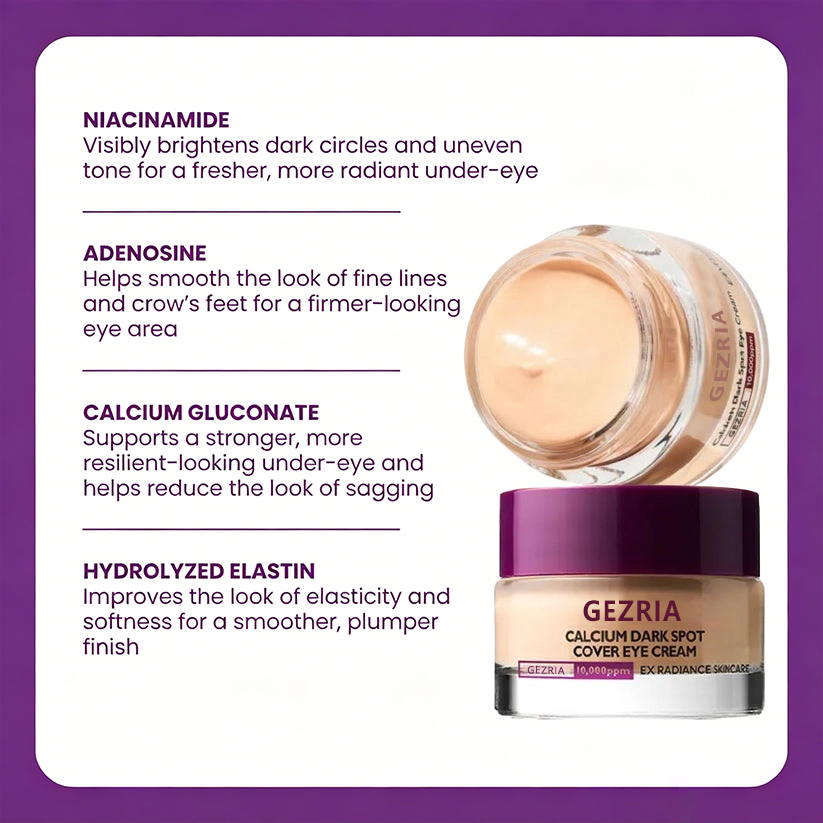🔥LAST DAY 60% OFF!!GEZRIA™Korean Calcium Dark Spot Eye Cream