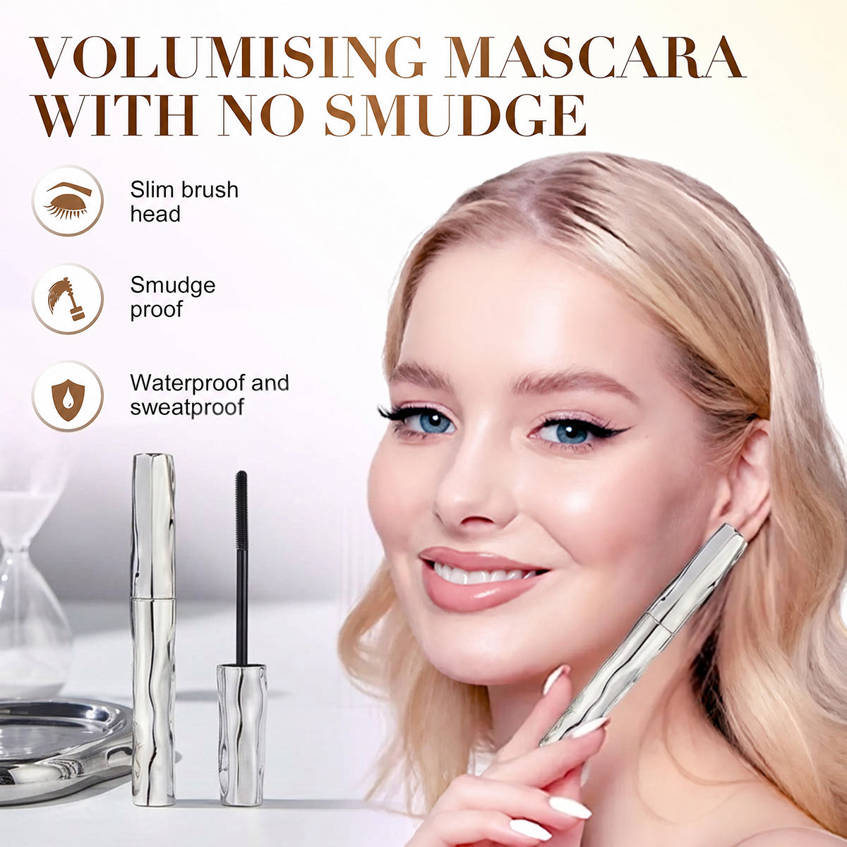 Up To 52% OFF | Lengthening & Curling Waterproof Mascara – No False Lashes Needed