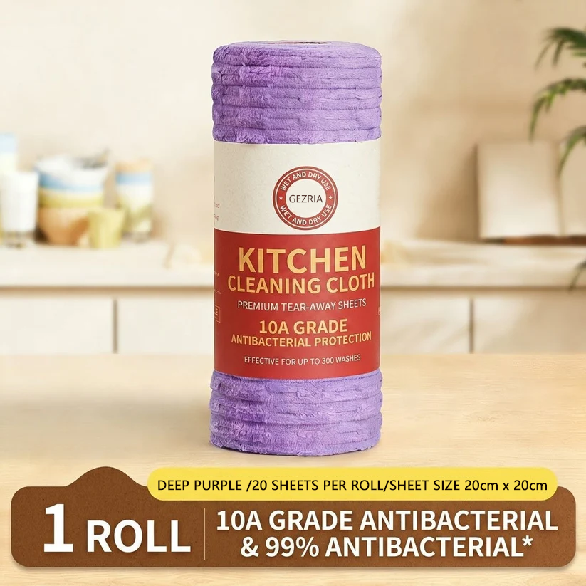 50% OFF GEZRIA™ Reusable Anti-Bacterial Kitchen Cleaning Cloth Roll
