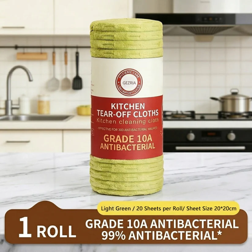 50% OFF GEZRIA™ Reusable Anti-Bacterial Kitchen Cleaning Cloth Roll