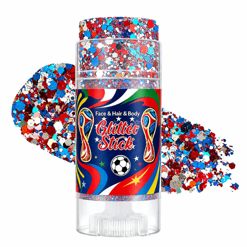 2026 New Arrival World Cup Fan Glitter Stick | Face, Hair & Body Sparkle