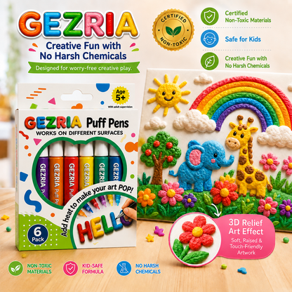🦄👗Save66% by ordering today丨GEZRIA® 3D Relief Art Pen – Turn Flat Drawings Into Touchable 3D Art🪄