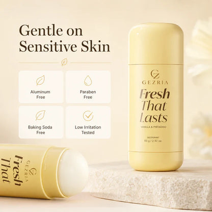 Up to 70% OFF GEZRIA Vanilla Pistachio Deodorant For Odor & Yellow-Stain Worries