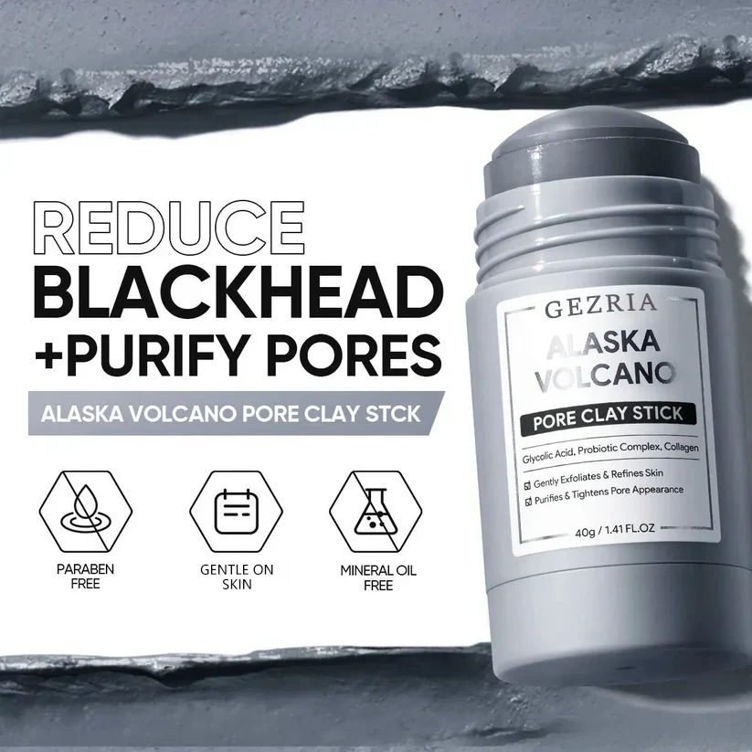 🔥 Buy 1 Get 1 Free  GEZRIA Volcanic Clay Stick — Unclogs Pores, Melts Away Blackheads & Absorbs Excess Oil ✨