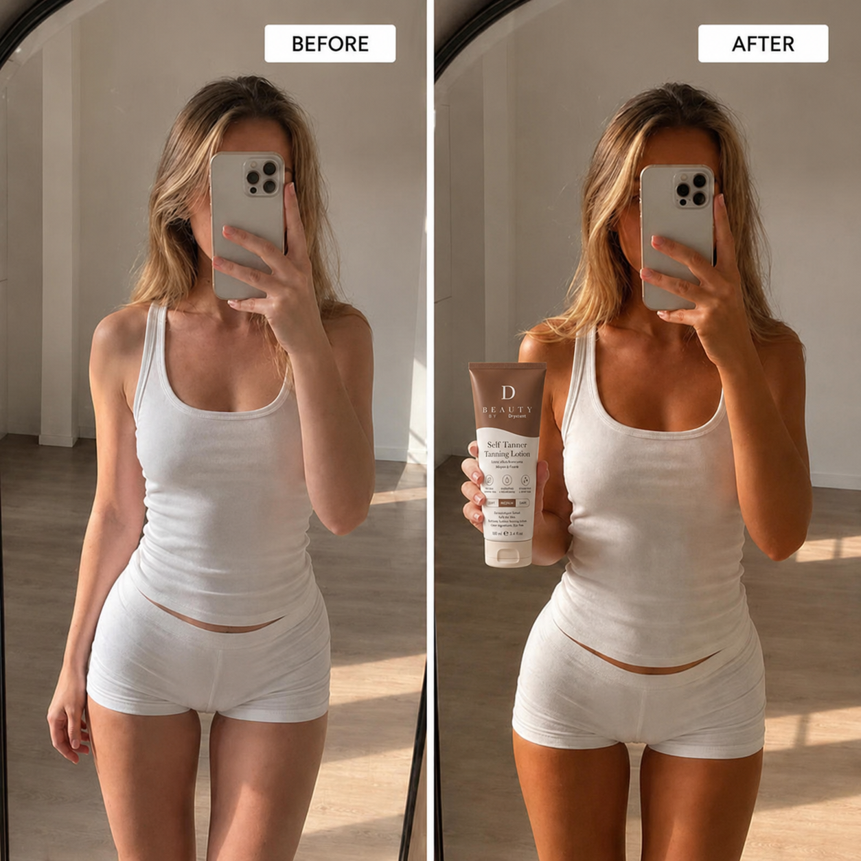 🔥Up to 75% OFF Dryscent® Hydrating Sunless Tanning Lotion🌞No Orange, Streak-Free Glow